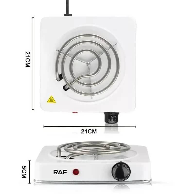 Raf Hotplate 8L 1000W Single Coil, Uniform Heat, Simple Operation 8010B