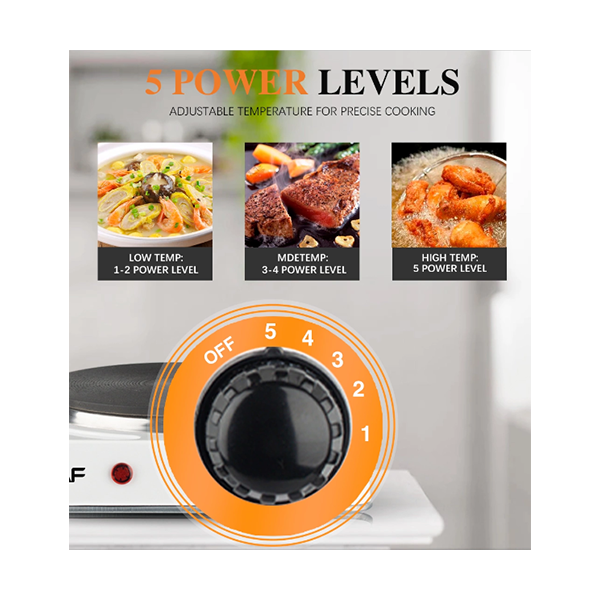 Raf Hotplate 8L 1000W Single, Uniform Heat, Simple Operation R.8010 A