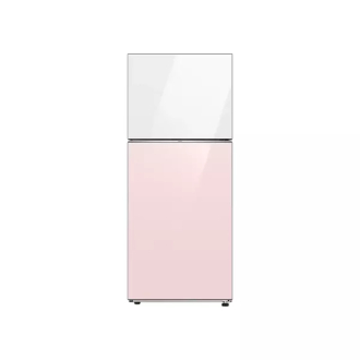 Samsung Refrigerator 393L Double Door Top Freezer Bespoke, SmartThings AI Energy Mode, Spacemax White/Pink RT38CB66218CUT