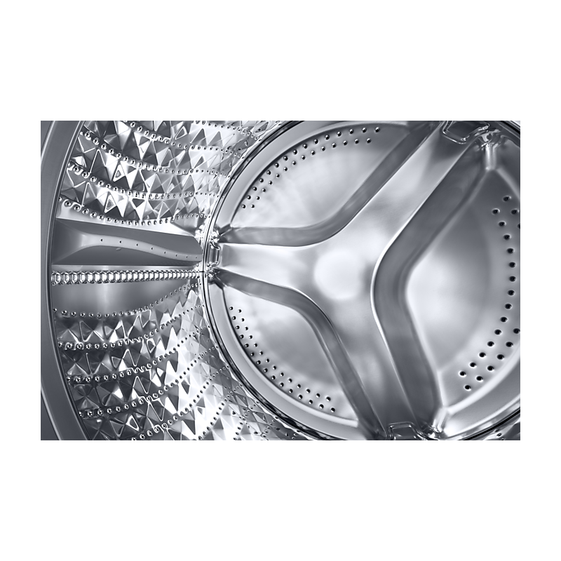 Samsung Washing Machine 7Kg Front Load, Digital Inverter Technology, Diiamond Drum, Quick Wash, Eco Bibble, Energy Saving, Hygiene Steam, Silver Ww70T4020Cx/Nq 7 Samsung Washing Machine 7Kg Front Load, Digital Inverter Technology, Diiamond Drum, Quick Wash, Eco Bibble, Energy Saving, Hygiene Steam, Silver Ww70T4020Cx/Nq