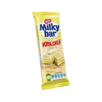 Nestle Milkybar Krackle Chocolate Slab 80g NMBK80 (Pack of 24Pcs)