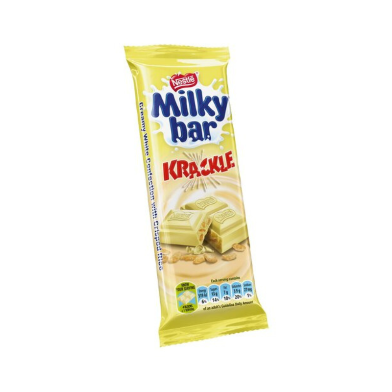 Nestle Milkybar Krackle Chocolate Slab 80G Nmbk80 (Pack Of 24Pcs) 1 Nestle Milkybar Krackle Chocolate Slab 80G Nmbk80 (Pack Of 24Pcs)