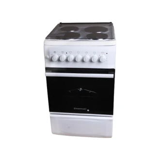 Westpoint Cooker 50x55, 4 Electric Plates, Electric Oven with Grill Glass Lid WCER5504E0