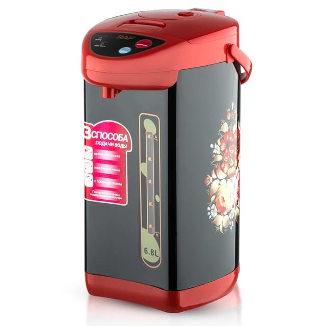 Raf Electric Water Kettle 800W 6.8L Large Capacity, Bpa Free, Led Lamp, 360° Swivel Base, High Quality Stainless Steel R.7904 2 Raf Electric Water Kettle 800W 6.8L Large Capacity, Bpa Free, Led Lamp, 360° Swivel Base, High Quality Stainless Steel R.7904