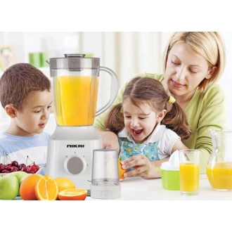 Nikai Blender 1.5l with Dry Grinder 300w Nb1700t3 Unbreakable Jar Stainless Steel Blades 2 Speeds With Pulse