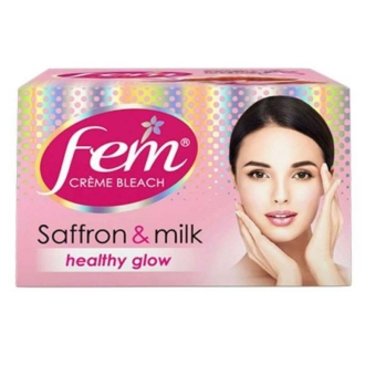 Fem Crème Bleach Saffron & Milk 64g FCMSM64G - Set of 3 Pcs