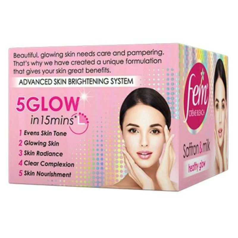 Fem Crème Bleach Saffron &Amp; Milk 24G Fcmsm24G 2 Fem Crème Bleach Saffron &Amp; Milk 24G Fcmsm24G - Set Of 3 Pcs