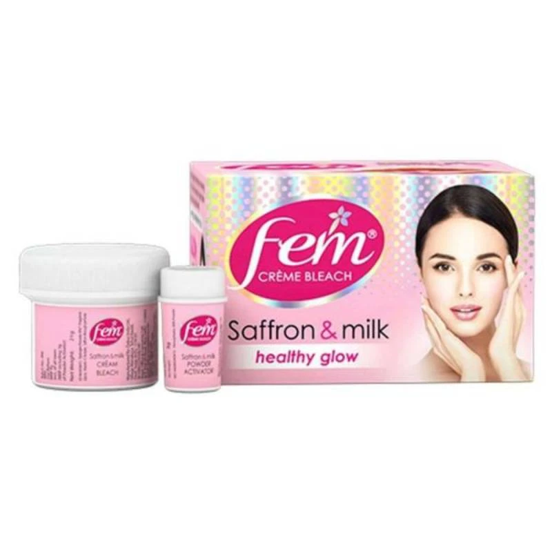 Fem Crème Bleach Saffron &Amp; Milk 24G Fcmsm24G 5 Fem Crème Bleach Saffron &Amp; Milk 24G Fcmsm24G - Set Of 3 Pcs