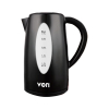 Von Cordless Kettle 3L 2200W with Boil Dry Protection Black VSKL03BNK