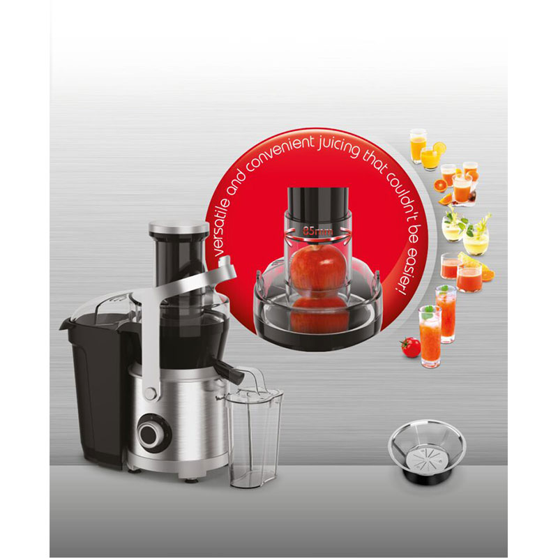 Moulinex Juicer Extractor 2.2L Juice Jug With Pulp Container 1000W Ju660D27 - 2 Speeds Stainless Steel Filter Material Direct Serve Locking System 1 Large Handle 7 Moulinex Juicer Extractor 2.2L Juice Jug With Pulp Container 1000W Ju660D27 - 2 Speeds Stainless Steel Filter Material Direct Serve Locking System 1 Large Handle