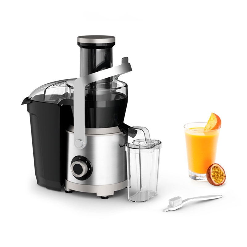 Moulinex Juicer Extractor 2.2L Juice Jug With Pulp Container 1000W Ju660D27 - 2 Speeds Stainless Steel Filter Material Direct Serve Locking System 1 Large Handle 2 Moulinex Juicer Extractor 2.2L Juice Jug With Pulp Container 1000W Ju660D27 - 2 Speeds Stainless Steel Filter Material Direct Serve Locking System 1 Large Handle