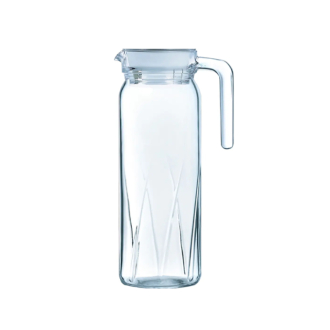 Luminarc Dona Embossment Ray Glass Jug 1L Transparent Q0436