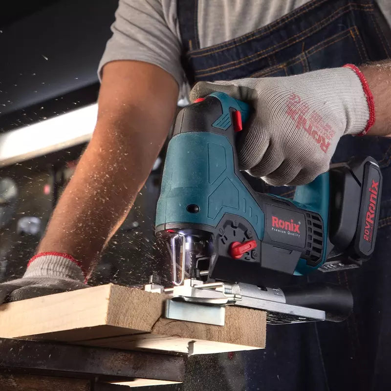 Ronix Cordless Jig Saw - 20V Electric Power Tool For Wood And Metal Cutting, Ideal For Versatile Woodworking Applications, 8608. 2 Ronix Cordless Jig Saw - 20V Electric Power Tool For Wood And Metal Cutting, Ideal For Versatile Woodworking Applications, 8608.