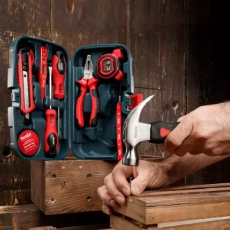 Ronix Hand tools set-9 PCS Quality of materials brand that has a reputation for producing high-quality tools Ergonomics packed in a BMC , compact carrying caseMade of high quality material, forged at high temperature, high strength, high hardness, RS-0002