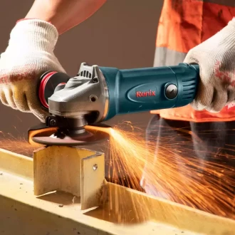 Ronix  Angle Grinder| Professional Heavy-Duty Power Tool with 3-Position Handle, Soft Start Switch, and Anti-Dust System | High Performance for Masonry & Metal Working | Includes Wheel Guard, Side Handle, Spanner | 3280 230mm (9 inch)| 2800W |6.5kg 3280