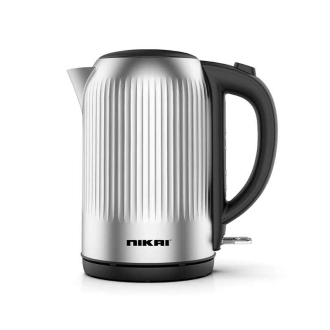 Nikai Jug Kettle 1.7L Steel With Water Guage 2200W NK692SS Automatic Shut Off Boil Dry Protection With Indicator Stainless Steel Housing