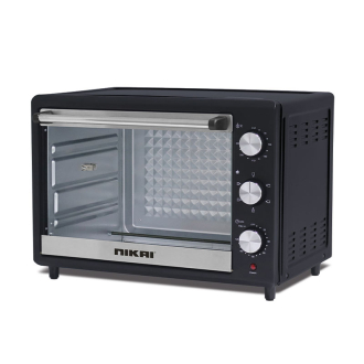 Nikai Oven Electric 50L With Rosting Function 1800W NT50RZ 120 Mins Timer Single Glass Panel Stainless Steel Heating Elements Inner Light