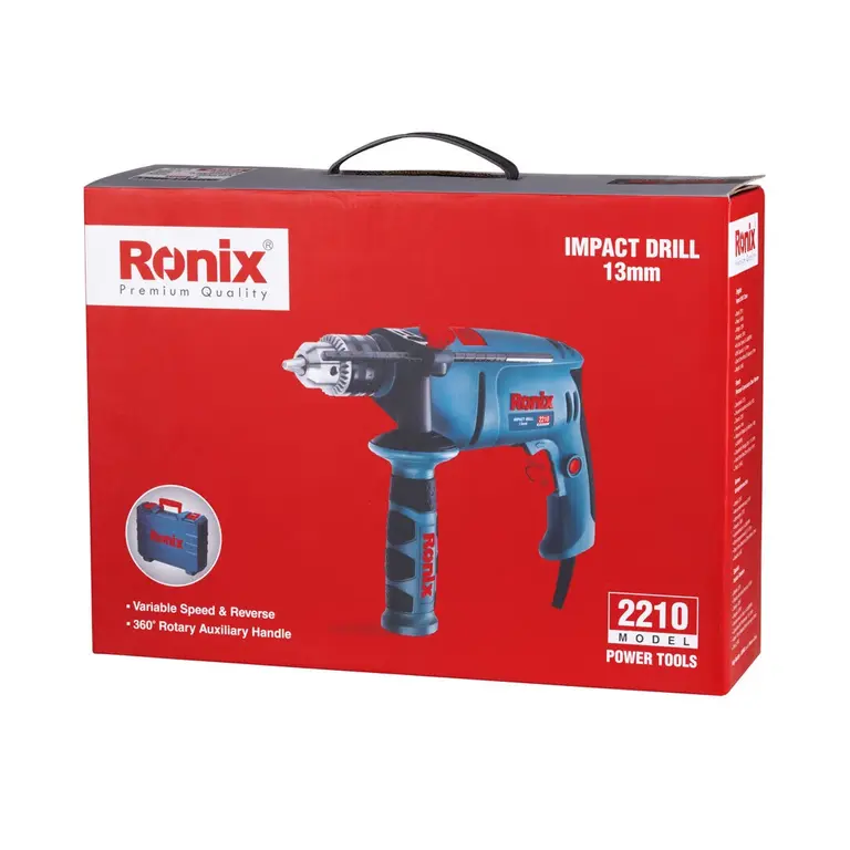 Ronix Electric Impact Drill-600W-13Mm-Keyed-3000 Rpm 2211 5 Ronix Electric Impact Drill-600W-13Mm-Keyed-3000 Rpm 2211