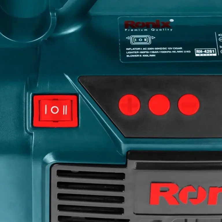 Ronix Mini Digital Compressor 160 Psi/11Bar (Ac/Dc) 220-240V/12V Portable Tire Inflator Pump With Led Light, Digital Pressure Gauge, Auto Shut-Off, Air Hose, Adapters For Cars, Bikes, Sports Balls, Air Beds, Compact Lightweight For Travel, Outdoor Rh-4261 14 Ronix Mini Digital Compressor 160 Psi/11Bar (Ac/Dc) 220-240V/12V Portable Tire Inflator Pump With Led Light, Digital Pressure Gauge, Auto Shut-Off, Air Hose, Adapters For Cars, Bikes, Sports Balls, Air Beds, Compact Lightweight For Travel, Outdoor Rh-4261