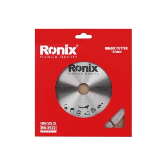 Ronix Granite Cutting Disc  (4" | 4.5" | 5" | 7" | 9") designed for use with angle grinders and tile cutters cutting all types of granite and marble  RH-3522