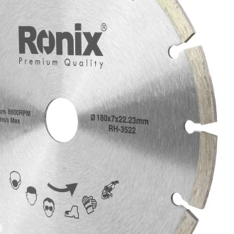 Ronix Angle grinder, Tile cutters Granite Cutting Disc 180x22.2x10 mm RH-3526
