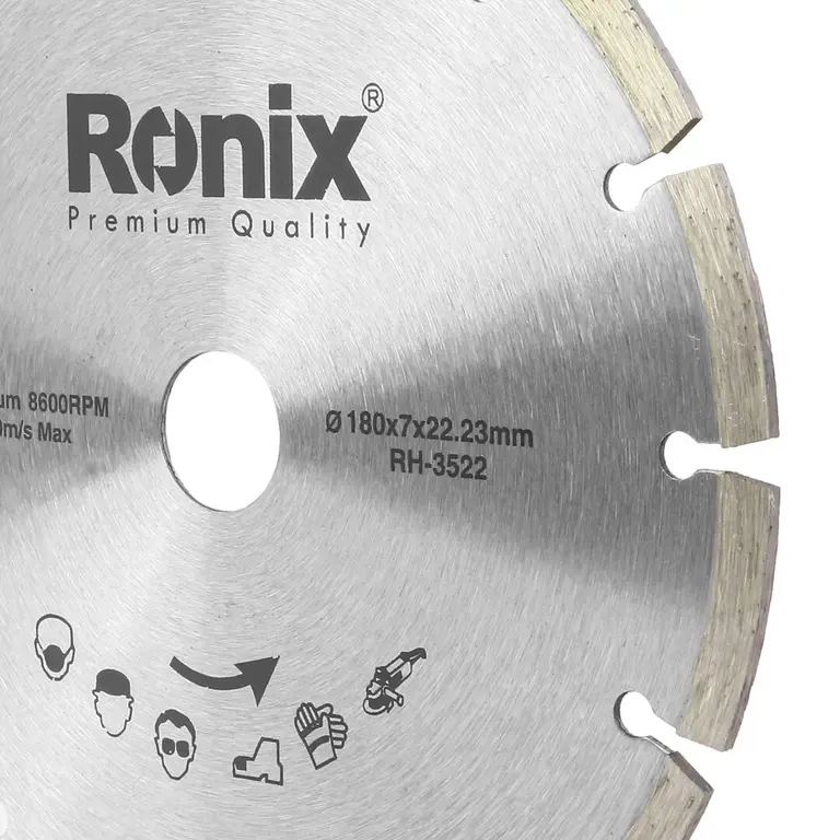 Ronix Angle Grinder, Tile Cutters Granite Cutting Disc 180X22.2X10 Mm Rh-3526 2 Ronix Angle Grinder, Tile Cutters Granite Cutting Disc 180X22.2X10 Mm Rh-3526