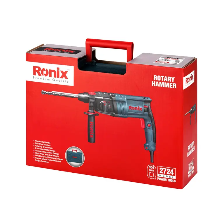 Ronix Rotary Hammer Large Capacity Cylinder For Stronger 3J 800W-26Mm-110V 2701 8 Ronix Rotary Hammer Large Capacity Cylinder For Stronger 3J 800W-26Mm-110V 2701