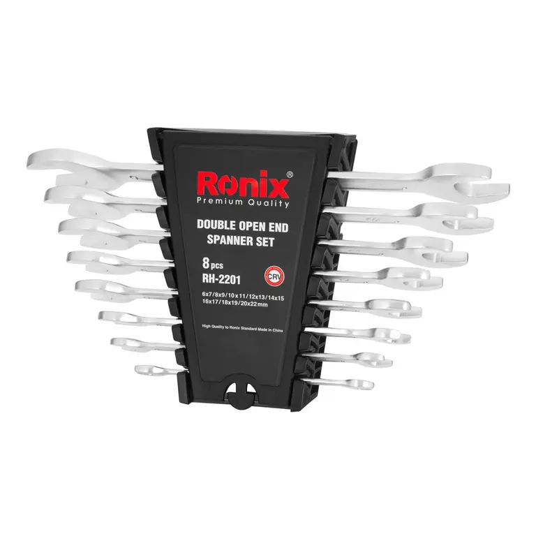 Ronix Double Open-End Spanner Set,Put Nuts Or Bolts U-Shaped Opening End Rh-2201 1 Ronix Double Open-End Spanner Set,Put Nuts Or Bolts U-Shaped Opening End Rh-2201
