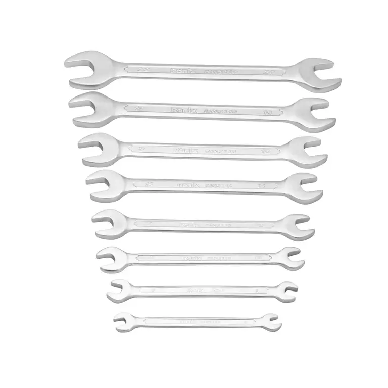 Ronix Double Open-End Spanner Set,Put Nuts Or Bolts U-Shaped Opening End Rh-2201 4 Ronix Double Open-End Spanner Set,Put Nuts Or Bolts U-Shaped Opening End Rh-2201