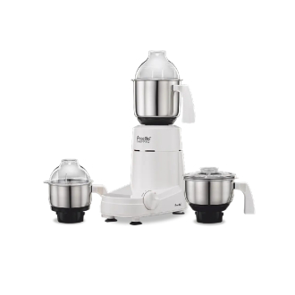Preethi Chef Pro Mixer Grinder 750W with 2 Stainless Steel Jars, Overload Protector MG128/08