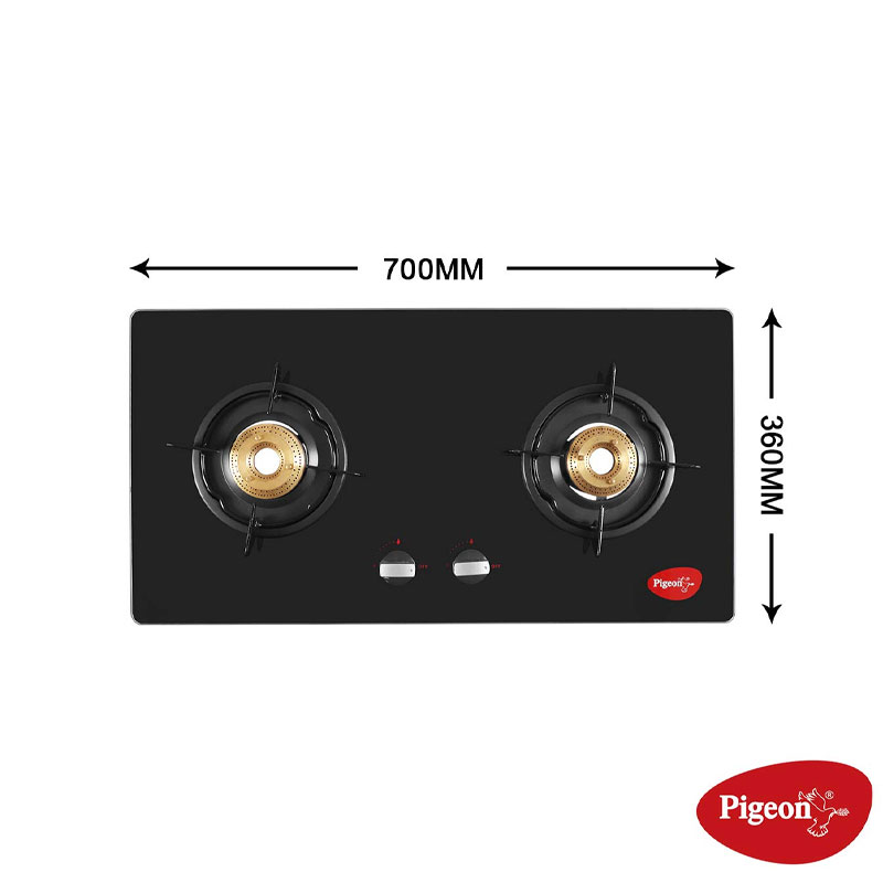 Pigeon Gas Cooker 2 Burner Glass 8Mm Tempered Infinity Sap 14376 - Tempered Glass Panel Auto Ignition Die Cast Legs Thermal Efficiency 3 Pigeon Gas Cooker 2 Burner Glass 8Mm Tempered Infinity Sap 14376 - Tempered Glass Panel Auto Ignition Die Cast Legs Thermal Efficiency