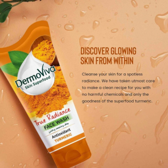 Dermoviva Face Wash True Radiance Turmeric 150ml - Set of 3 Pcs