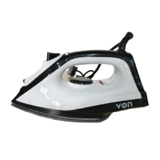 Von Dry Iron 1000W with Non-Stick Sole Plate, Overheat Protection, Black VID102NSK