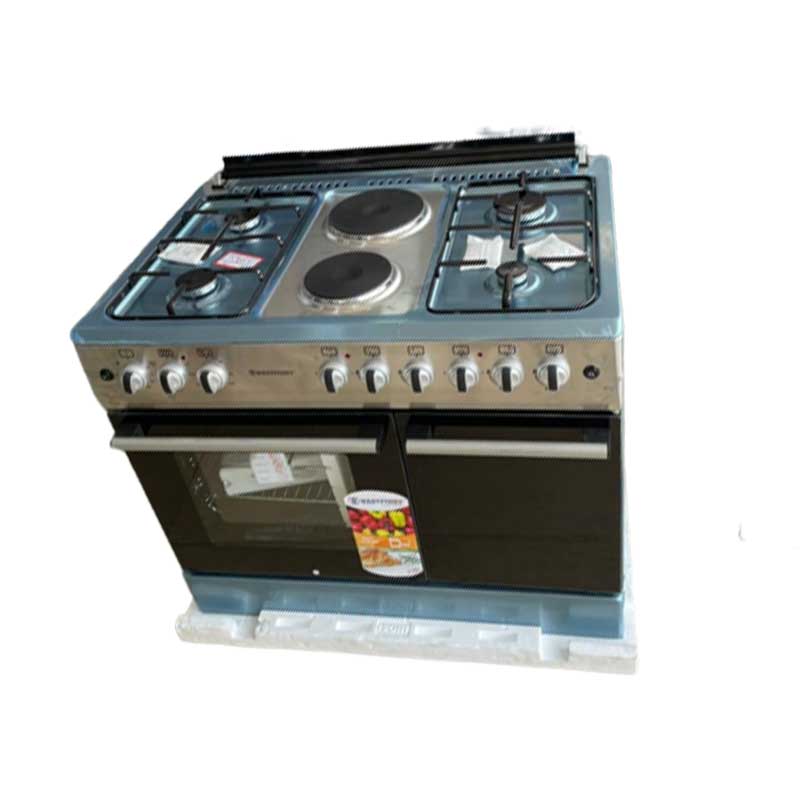 Westpoint Cooker 90X60, 4 Gas Burners, 2 Electric Plate, Electric Oven + Gas Compartment Inox Wcer9642E8Xbo 3 Westpoint Cooker 90X60, 4 Gas Burners, 2 Electric Plate, Electric Oven + Gas Compartment Inox Wcer9642E8Xbo