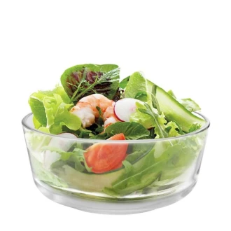 Ocean Assurance Bow 1Pc 5.75" – Elegant Clear Glass Serving Bowl for Desserts, Salads & Snacks 1p00724