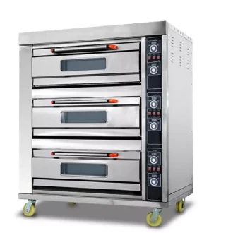 Generic Commercial Electric Baking Oven 3 Door 6 Trays