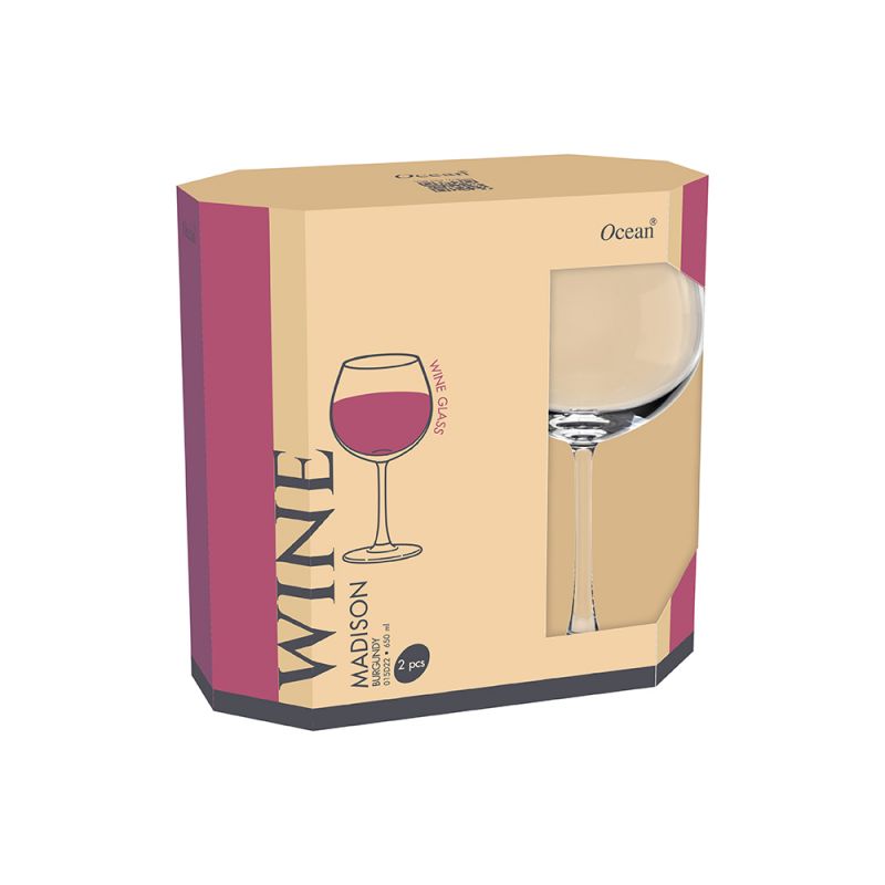Ocean Wine Glass 2Pcs Madison Burgundy 650Ml Fine Rim Stemware 3015D2202G0003 7 Ocean Wine Glass 2Pcs Madison Burgundy 650Ml Fine Rim Stemware 3015D2202G0003