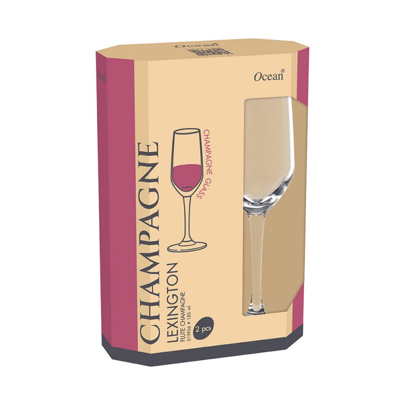 Ocean Wine Glass 2Pc Lexington Flute 185Ml Fine Rim Stemware 3019F0602G0002 5 Ocean Wine Glass 2Pc Lexington Flute 185Ml Fine Rim Stemware 3019F0602G0002