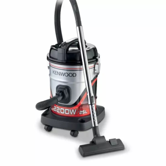 Kenwood Vacuum Cleaner 25l Drum with Blower Function 2200w Vdm60.000br - Metal Telescopic Tube High Efficiency And Power Flexible Hose Detachable Filter