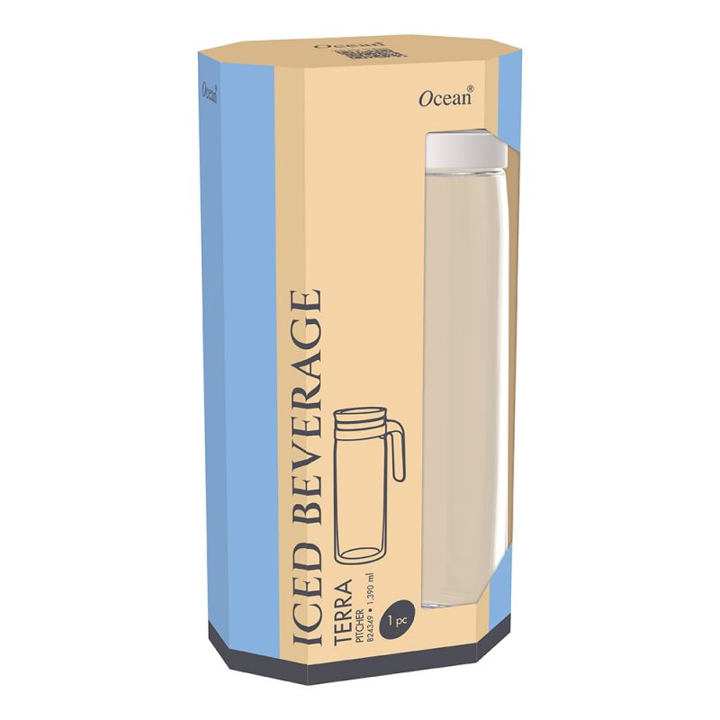 Ocean Jug Terra Pitcher Star White 1390Ml – Stylish Glass Serve Pitcher For Water, Juice &Amp; Cold Beverages 3B2434901G0008 5 Ocean Jug Terra Pitcher Star White 1390Ml – Stylish Glass Serve Pitcher For Water, Juice &Amp; Cold Beverages 3B2434901G0008