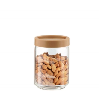 Ocean Pop Jar Stax Brown Lid 650ml 5B02523G9601