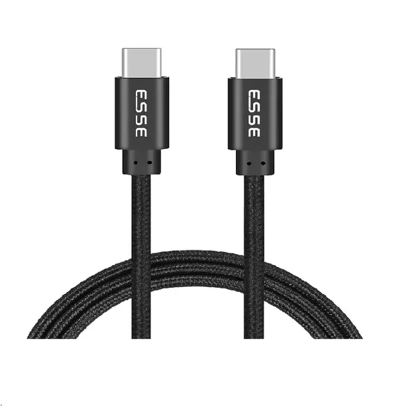 Esse Type C To Type C Fast Charging Cable 60W 2M Ecb-C260W7002 1 Esse Type C To Type C Fast Charging Cable 60W 2M Ecb-C260W7002