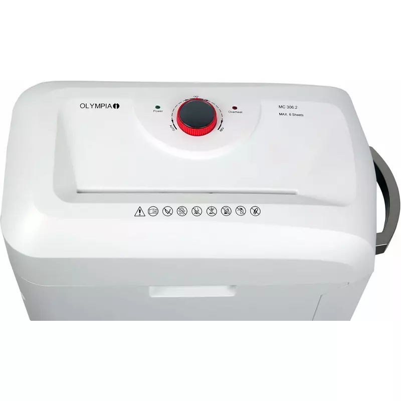 Olympia Shredder, Micro Cut, 19L Bin Which Holds 6 A4 Sheets (80Gsm), 2X15Mm, Input Width Up To 220 Mm, Strong Performance, Effective Particle Cut, High Safety, Mc-306-2 7 Olympia Shredder, Micro Cut, 19L Bin Which Holds 6 A4 Sheets (80Gsm), 2X15Mm, Input Width Up To 220 Mm, Strong Performance, Effective Particle Cut, High Safety, Mc-306-2