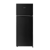 Hisense Refrigerator 205L Double Door, Top Freezer, Black RT1N205NEBN
