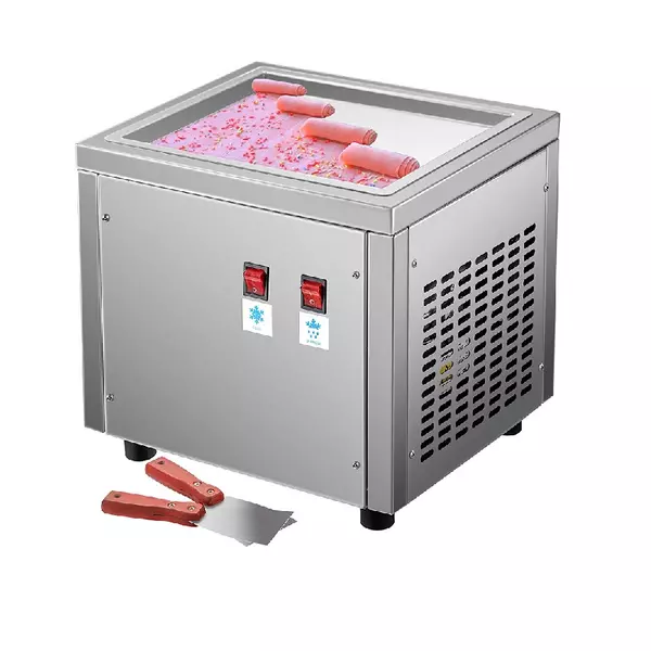 Generic Commercial Ice Cream Rolls Machine Single Pan 1 Generic Commercial Ice Cream Rolls Machine Single Pan