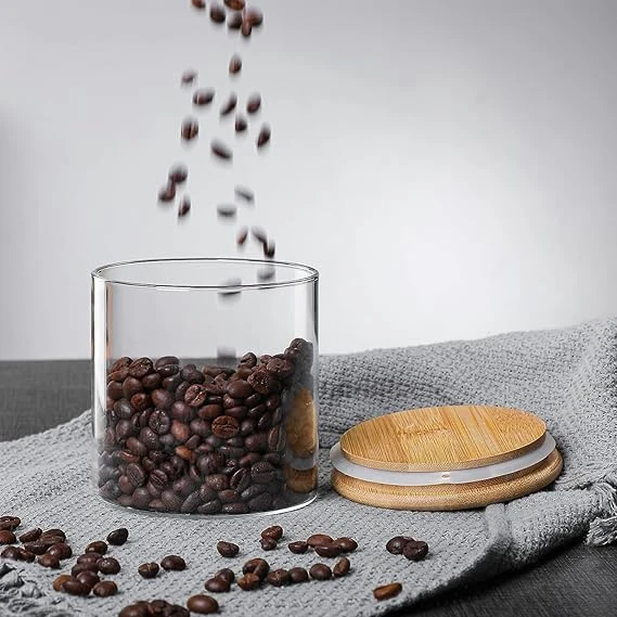 Generic Glass Jar Round With Wooden Lid 10X15Cm – Elegant Storage Container For Kitchen &Amp; Home R1015(1-28) 5 Generic Glass Jar Round With Wooden Lid 10X15Cm – Elegant Storage Container For Kitchen &Amp; Home R1015(1-28)