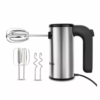 Decakila Hand Mixer 5 Speed with Eject Function 200w Kemx009m stainless steel beaters and hooks with storage for egg beaters with speed control