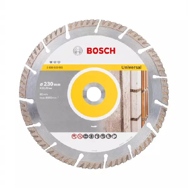 Bosch Diamond Cutting Disc Professional For Universal 230 X 22.23Mm X 2.3Mm 2608615065 1 Bosch Diamond Cutting Disc Professional For Universal 230 X 22.23Mm X 2.3Mm 2608615065