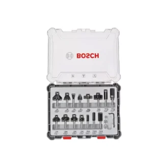 Bosch Mixed Router Bits Set 8mm 15 Pcs 2607017472