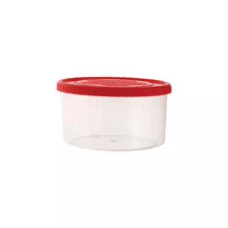 Cello Plastic Container Jar 500ml Plain (Pack of 12)